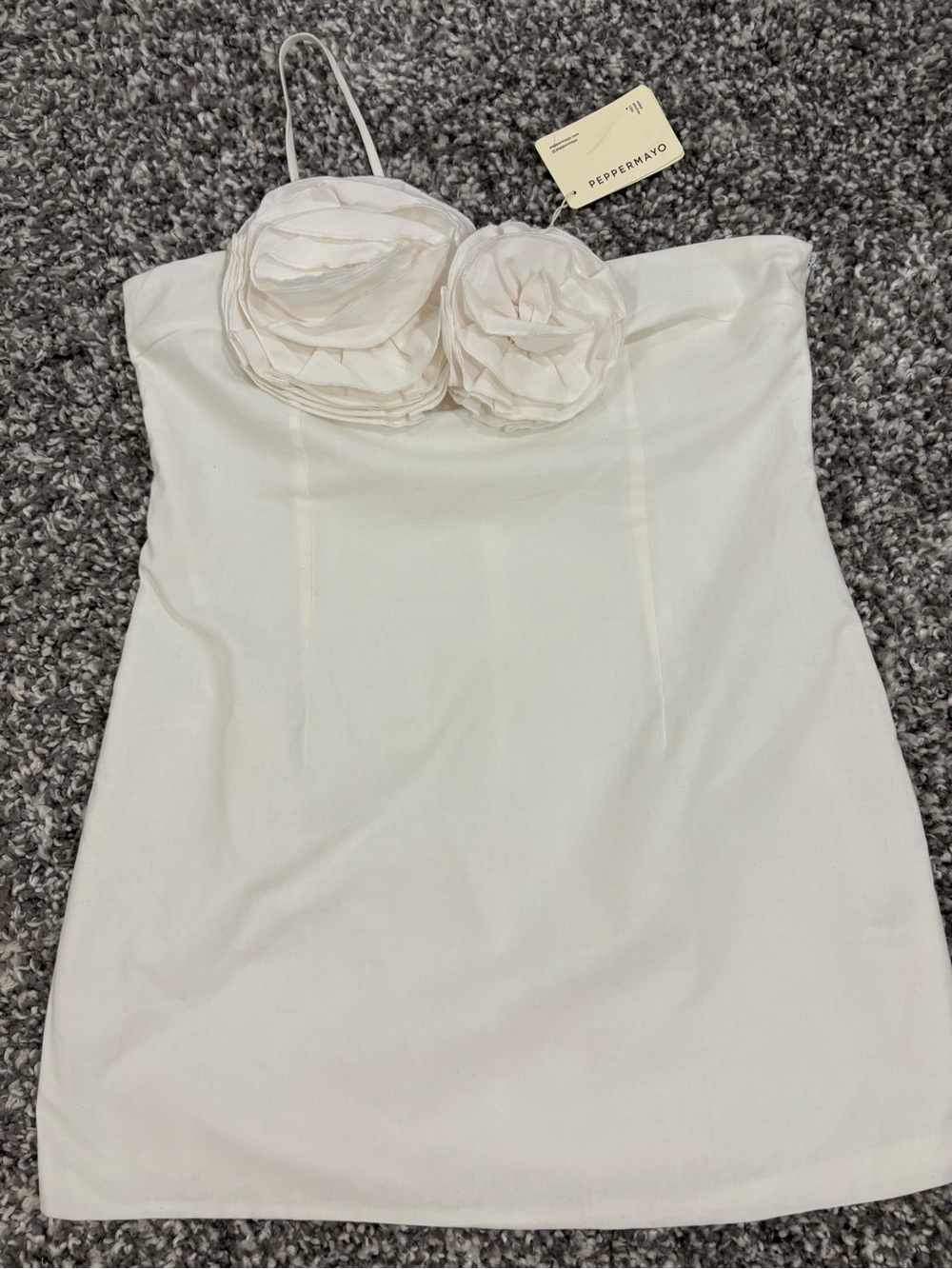 Peppermayo Elijah Mini Dress in Ivory NWT Size US 12